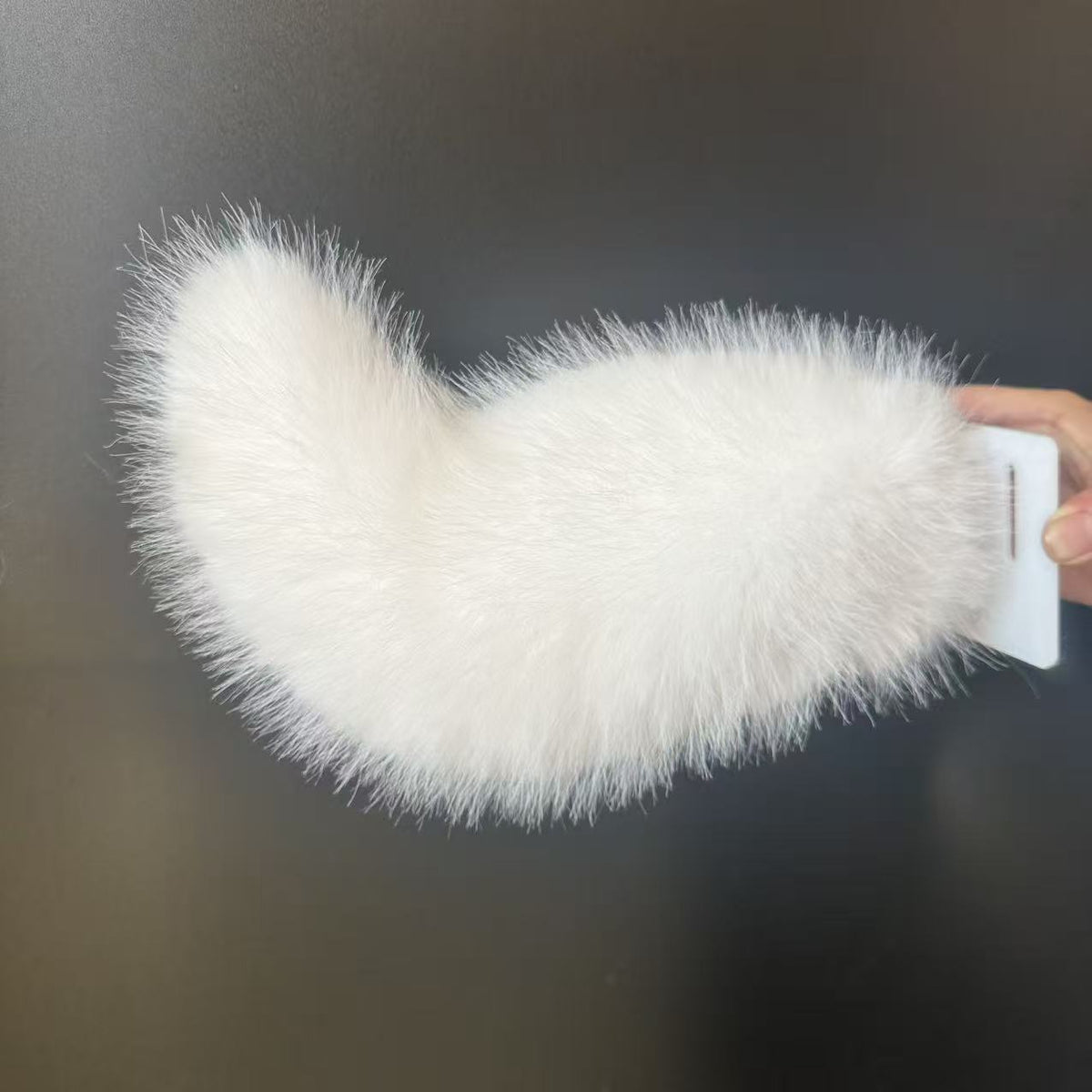 Plush fox tail prop for motorcycle cosplay – remote and voice-controlled-U02