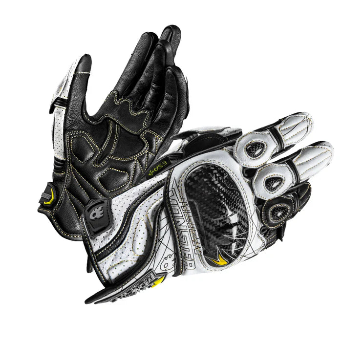KTVMOTO CE2 Certified Carbon Fiber & Genuine Leather Track Cycling Gloves- G21
