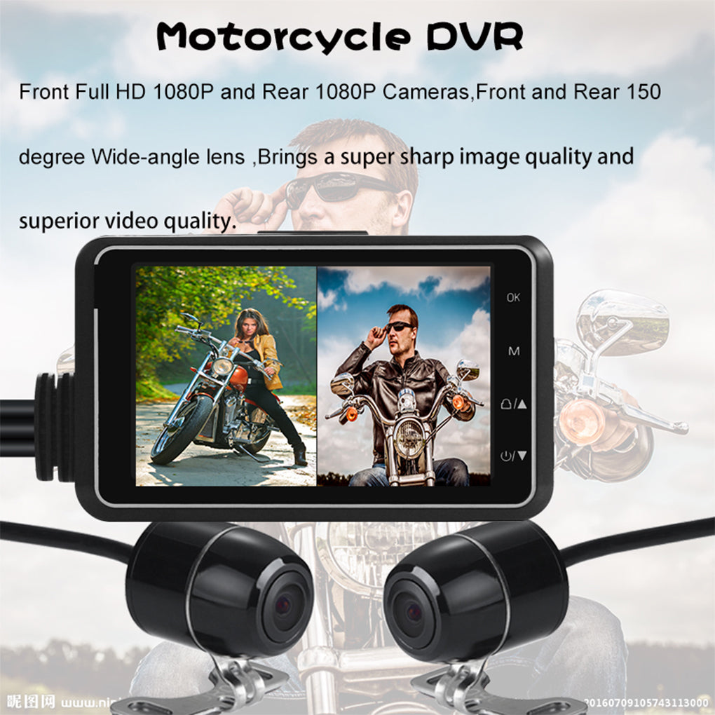 With APP wifi DVR 3 inch screen front and rear camera driving recorder-F04