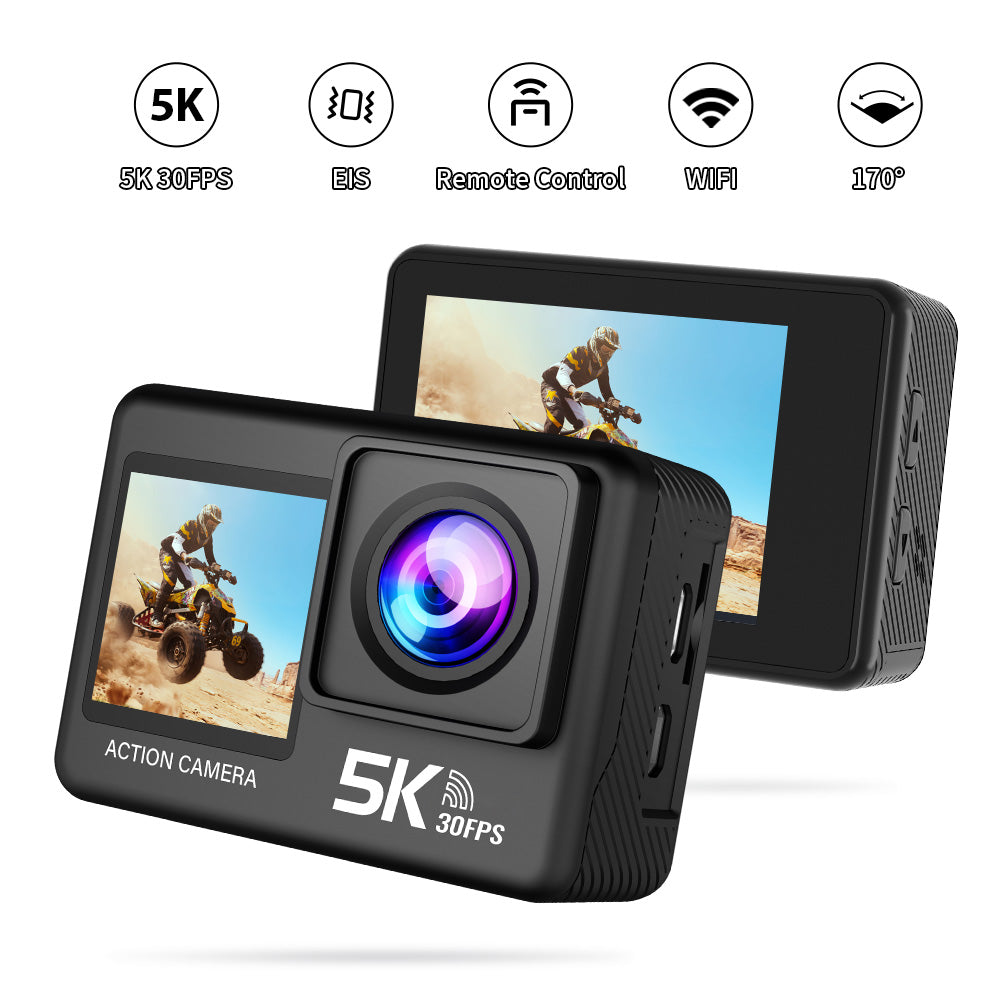 2.0 Inch Touch Screen Wi-Fi 170° Wide Angle 30M Waterproof Video Recording Action Camera-A01