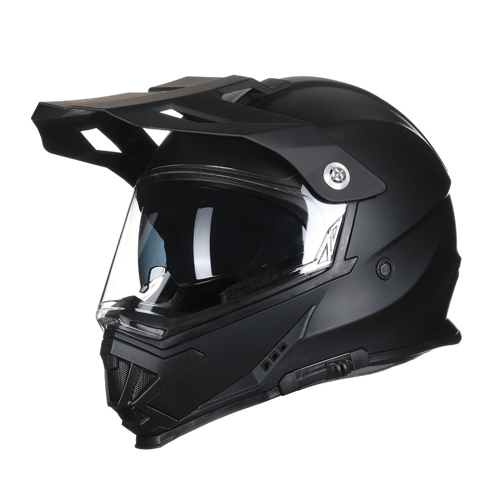 Full Face Motorcycle Helmet with Double Lenses Quick Clip Off-Road Motorcycle Helmet - I03