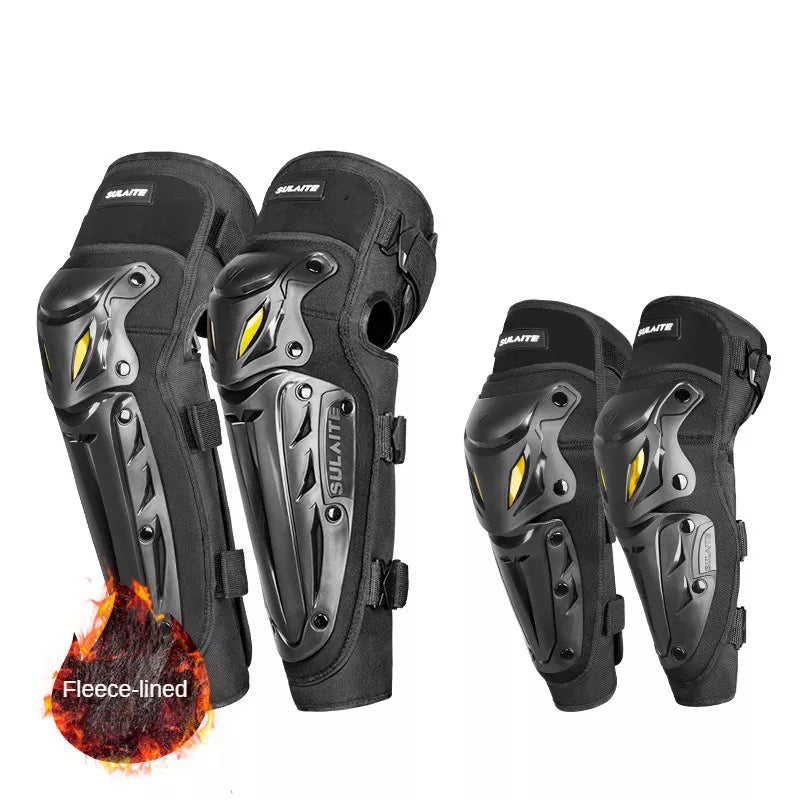 Winter thickened motorcycle protective gear four-piece set-Y09