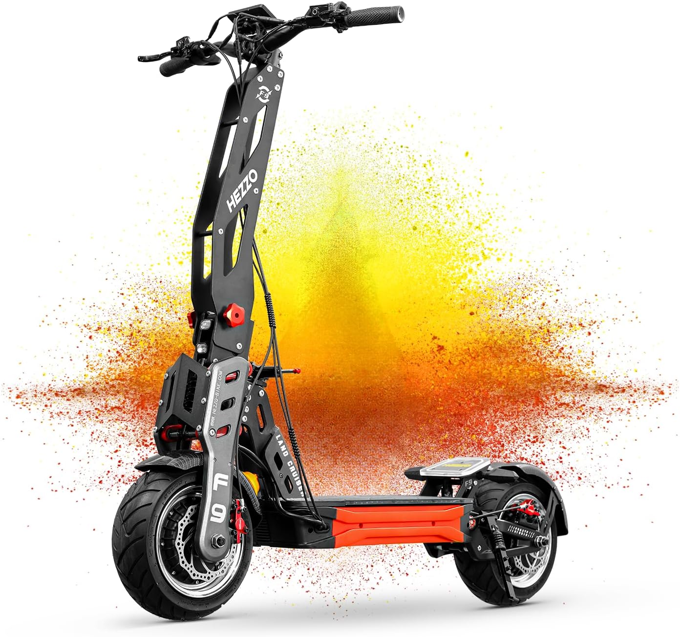 Adult Electric Scooter, 12" Fat Tire Off-Road, 50 Mile Max Range - F9