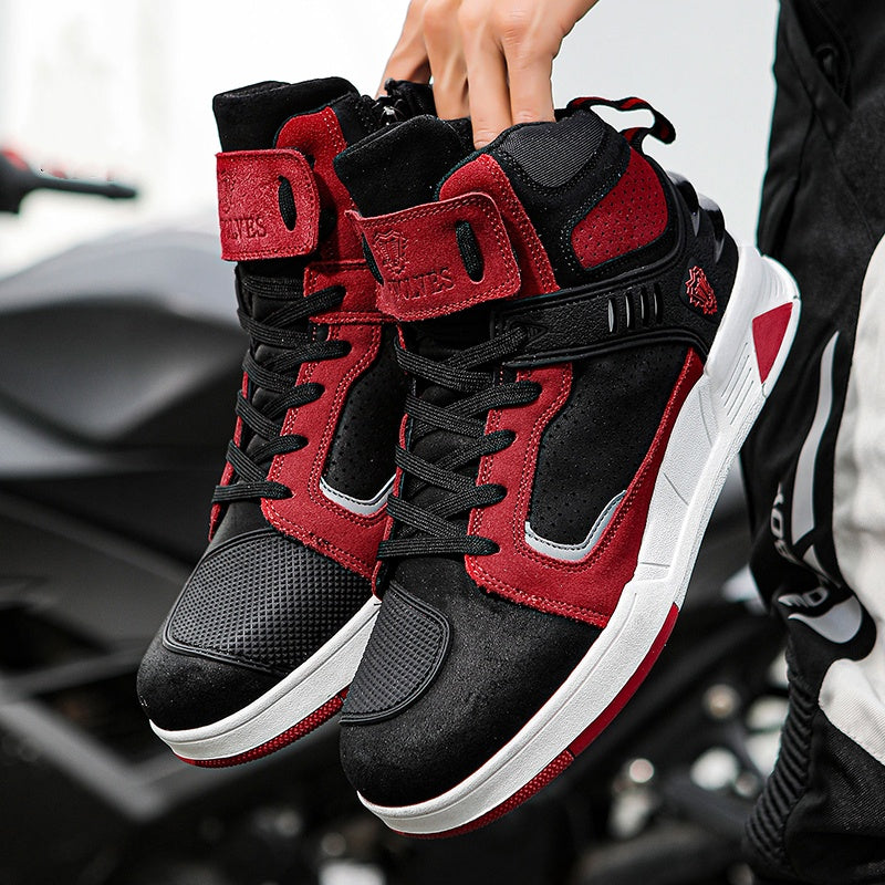 Breathable microfiber leather motorcycle shoes - K14