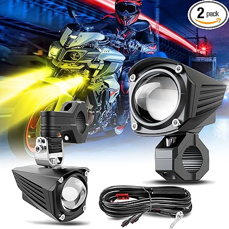 LED Driving Fog Light 600% Brightness Dual Color with Strobe Mode - U30