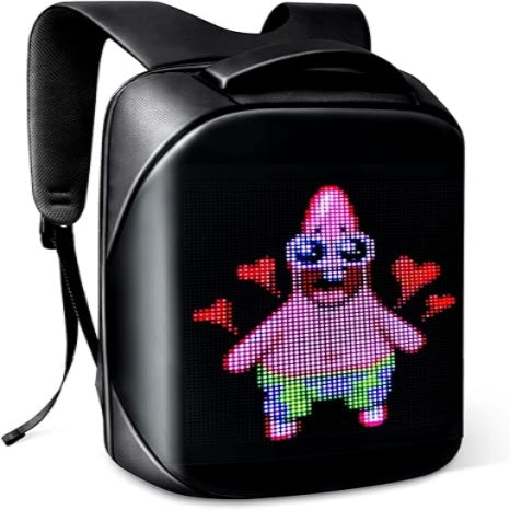 Helmet bag with programmable pixel screen-W15