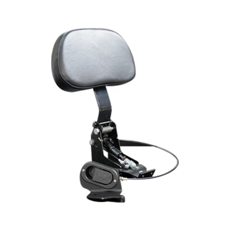 Electra Glide Road King Foldable Hydraulic Backrest Motorcycle Touring Riders Durable Leather PU Street King Street Driver Seat