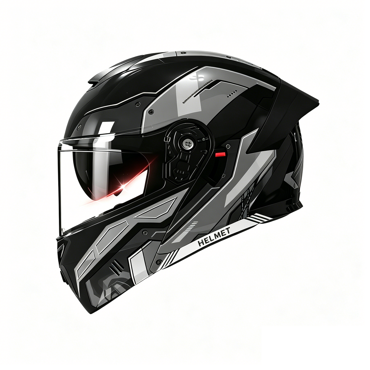 Graphic Modular Motorcycle Helmet Dual Visor-I123