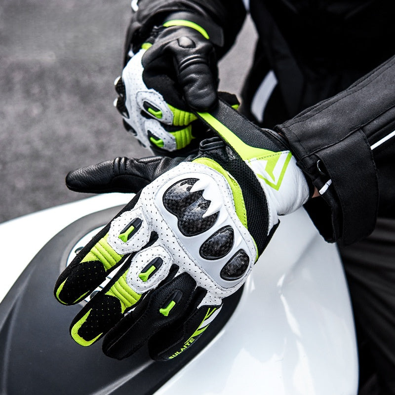 3K Carbon Fiber Shock-Resistant Two-Finger Touchscreen Cycling Gloves - G25