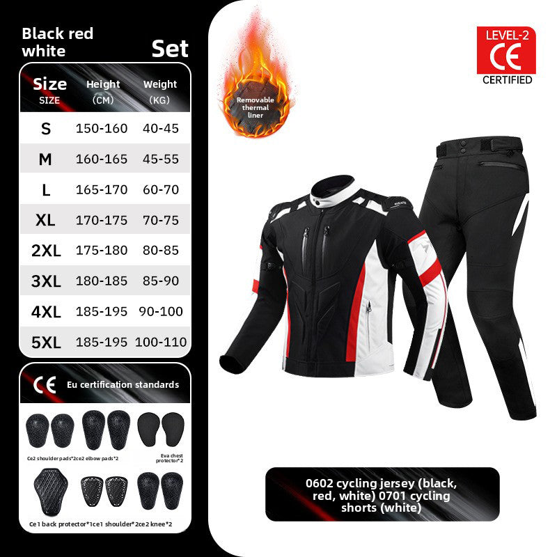 CE2 Certified Motorcycle Collision Protection Riding Suit - J13