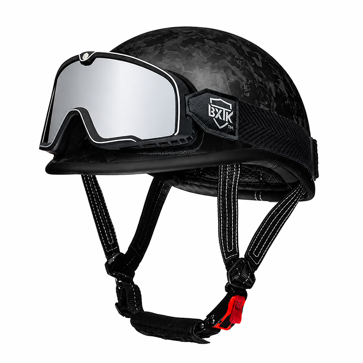 KTVMOTO Carbon fiber motorcycle half-helmet cruiser helmet-I52