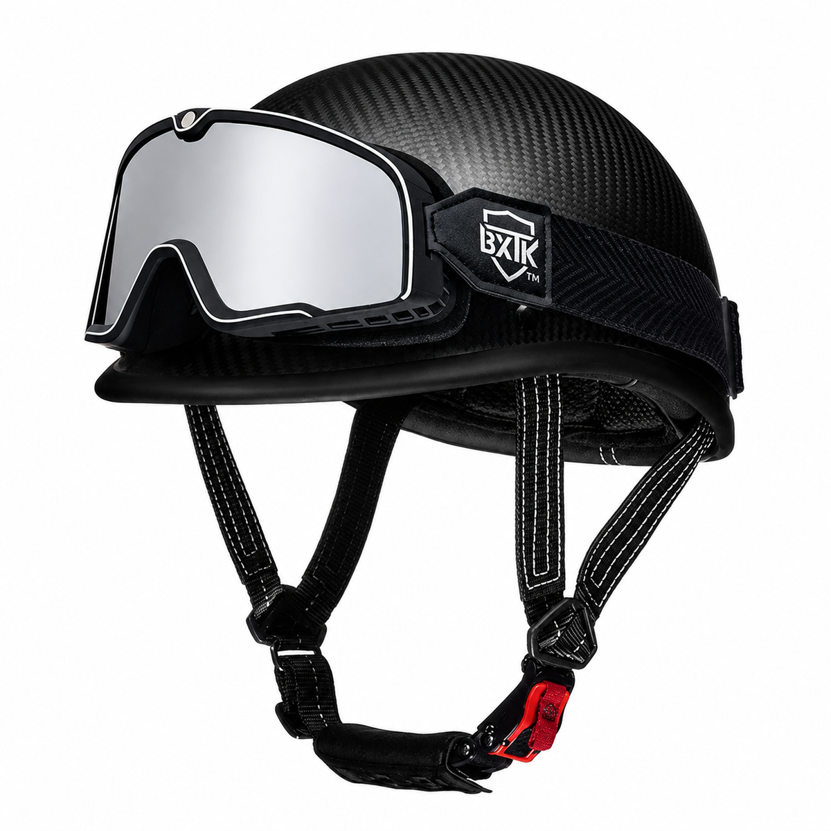 KTVMOTO Carbon fiber motorcycle half-helmet cruiser helmet-I52