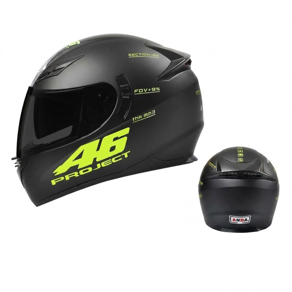 KTVMOTO Retro full-face motorcycle helmet with goggles-I91
