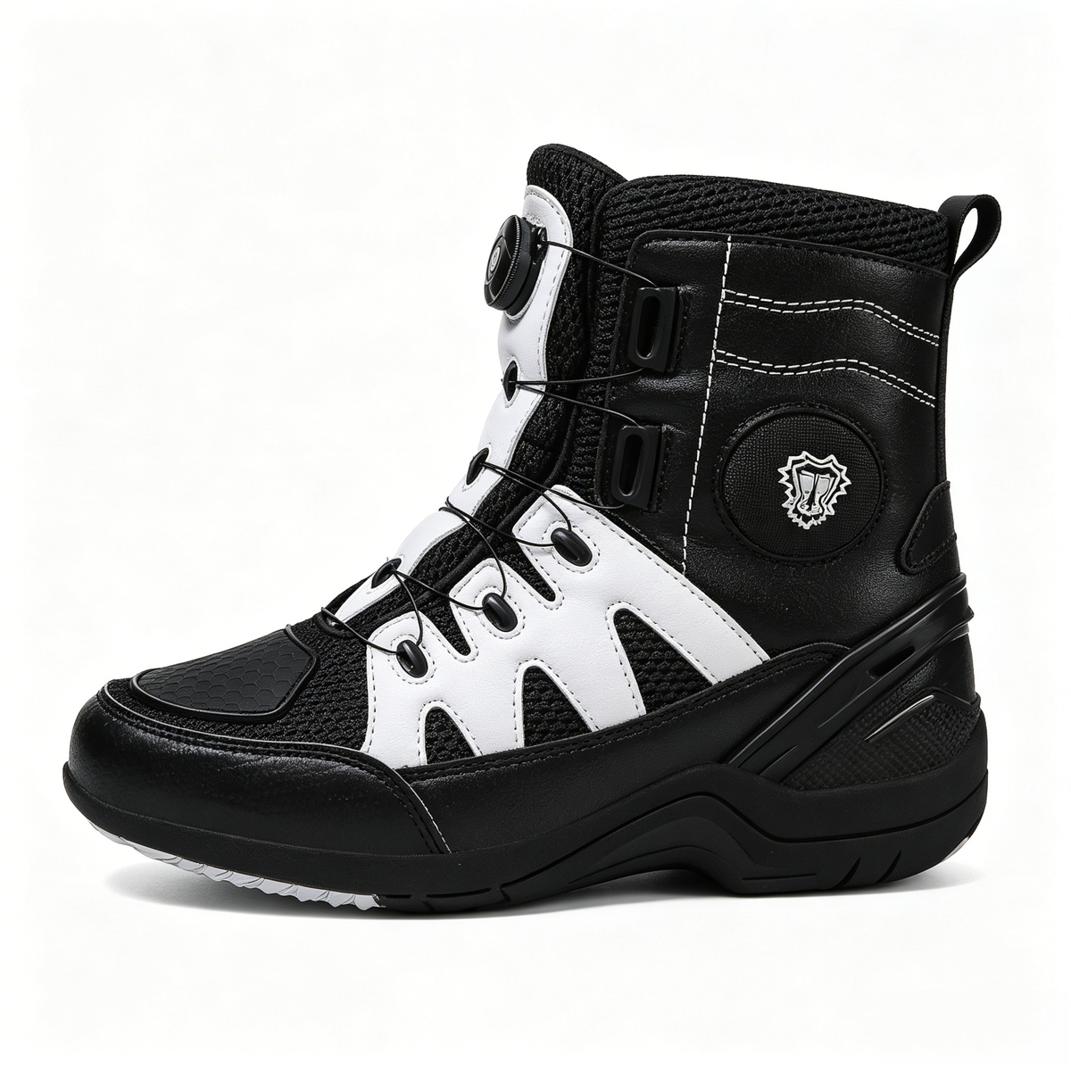 Retro high-top motorcycle off-road shoes-K81