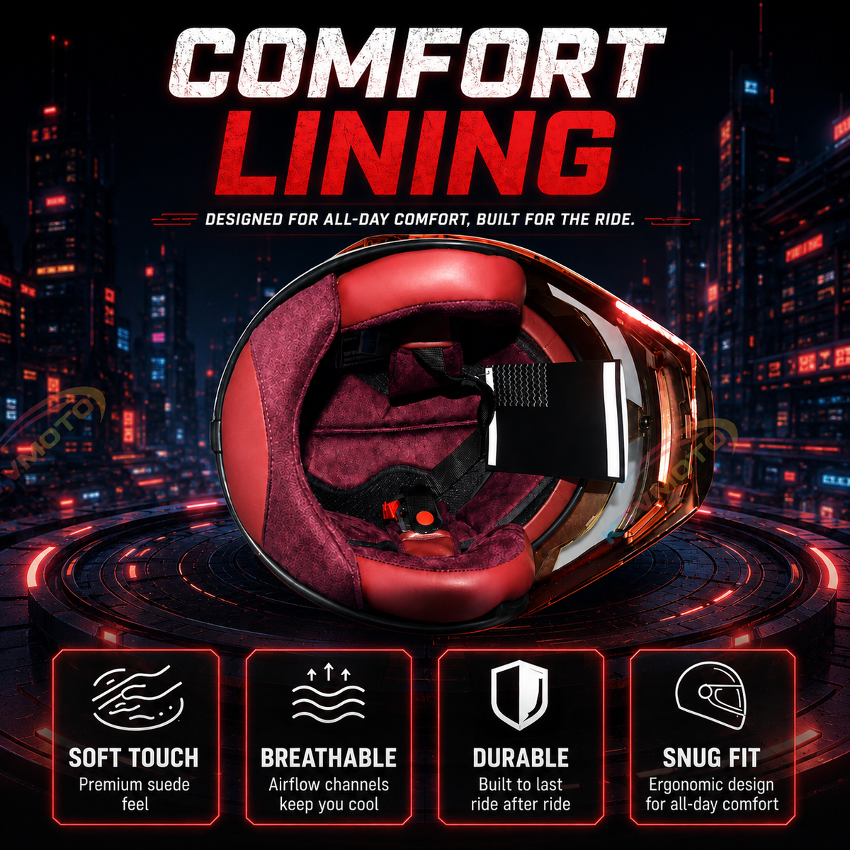 Sci-Fi Robot-Style Full-Face Helmet-I11