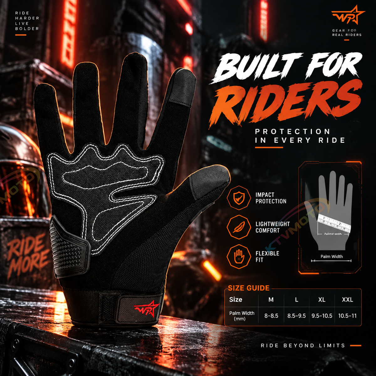 KTVMOTO Tactical Training Motorcycle Gloves-G03