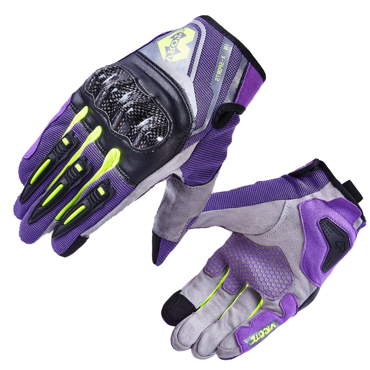 Flame-style motorcycle riding gloves made of carbon fiber-G87