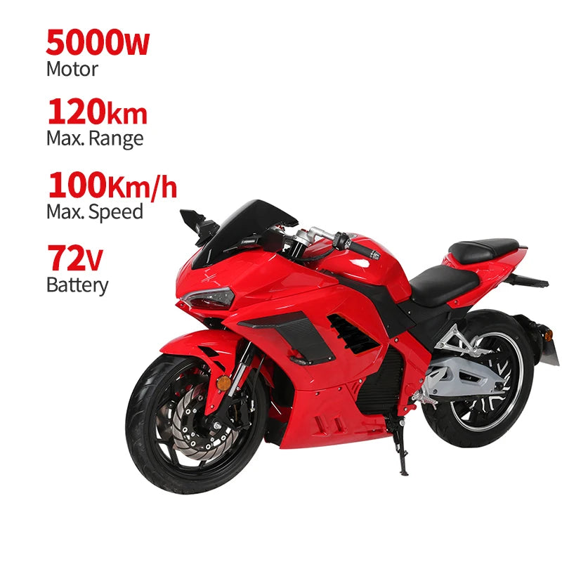 5000w Super Power Racing Sports 2 Wheels Adult Hurricane Model-M12