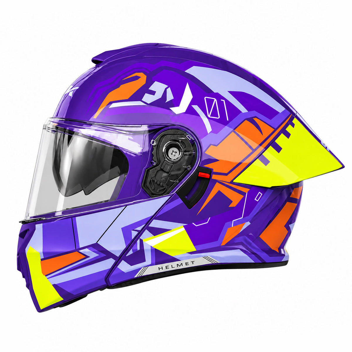 Full-face modular motorcycle helmet with dual visors-I286