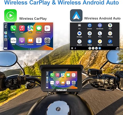 Portable Wireless Apple Carplay/Android Waterproof GPS Navigation-P04