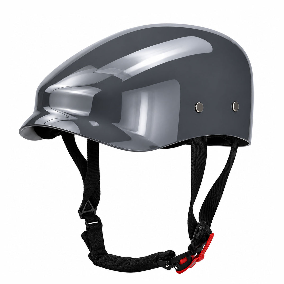 Retro-style carbon fiber beret-style motorcycle helmet-I285