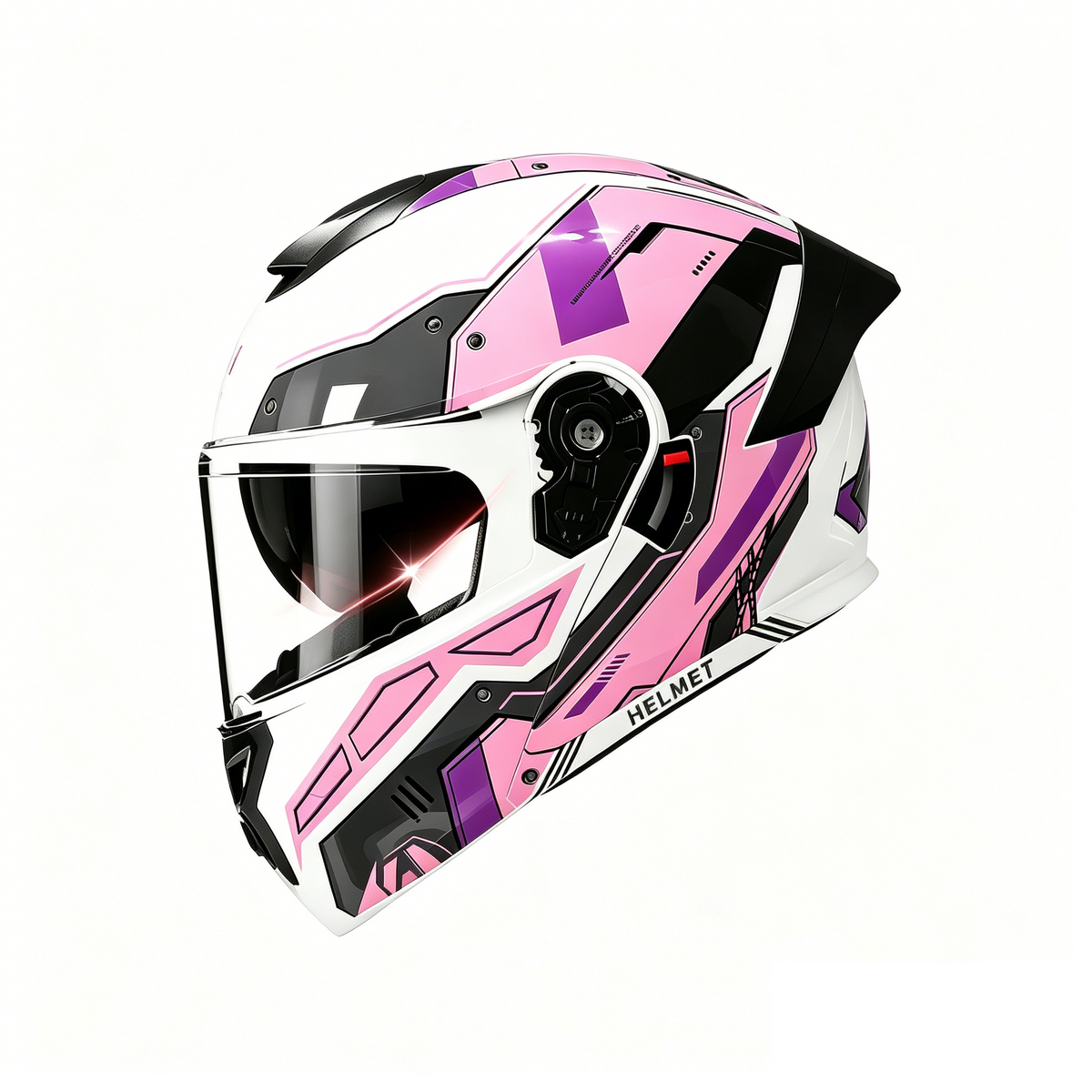 Graphic Modular Motorcycle Helmet Dual Visor-I123