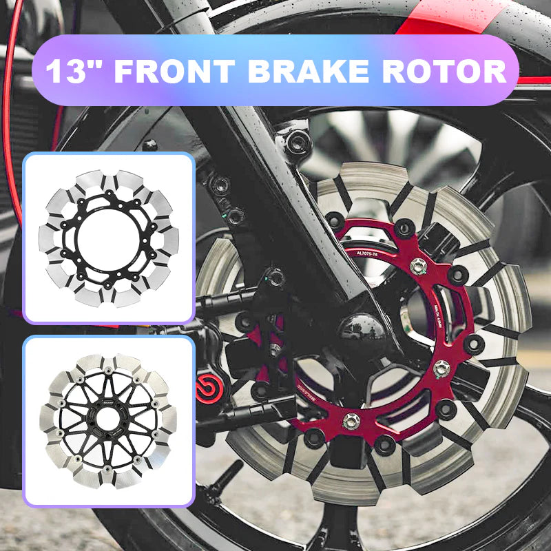 PB Style 5-Bolt Performance 13 Inch Front Brake Rotor for HD Touring and Softail Motorcycle Brake Systems