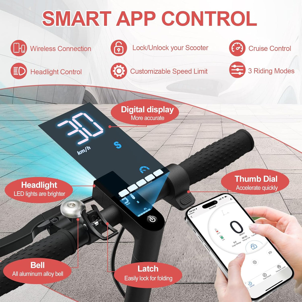 350W Motor Foldable E Scooter - HS-04 Pro