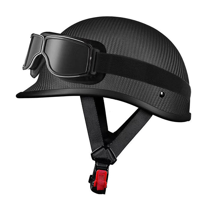 Carbon Fiber Vintage Motorcycle Half Helmet-I135