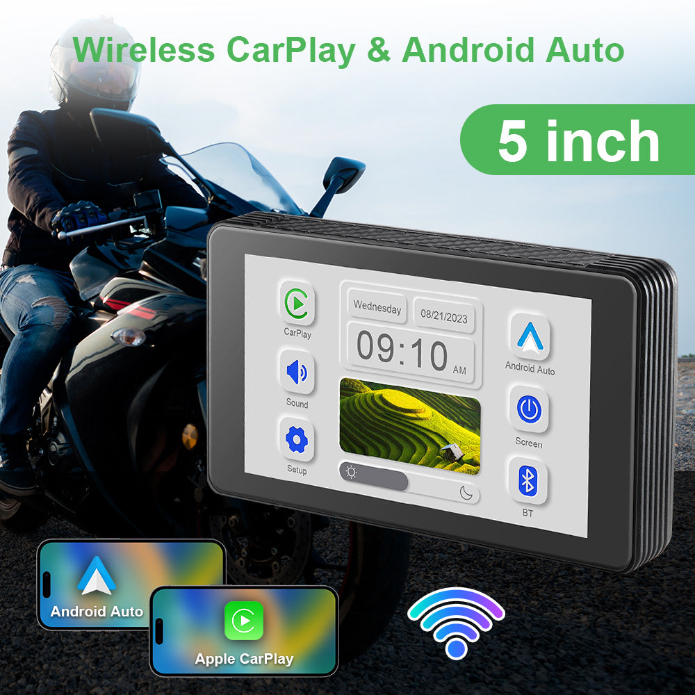 New Carplay Moto 5-inch IPS screen motorcycle navigation system - P07