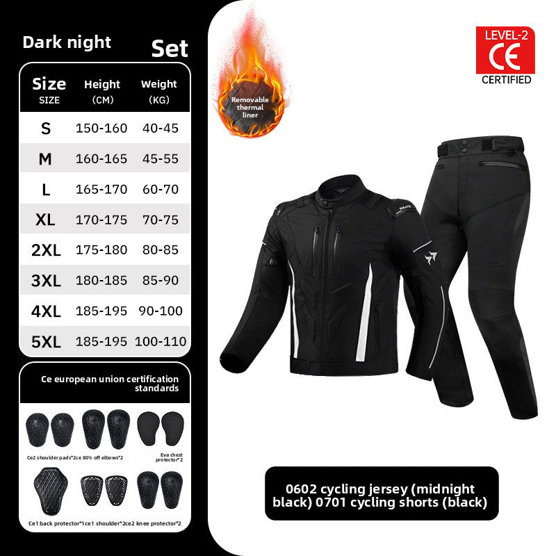 CE2 Certified Motorcycle Collision Protection Riding Suit - J13