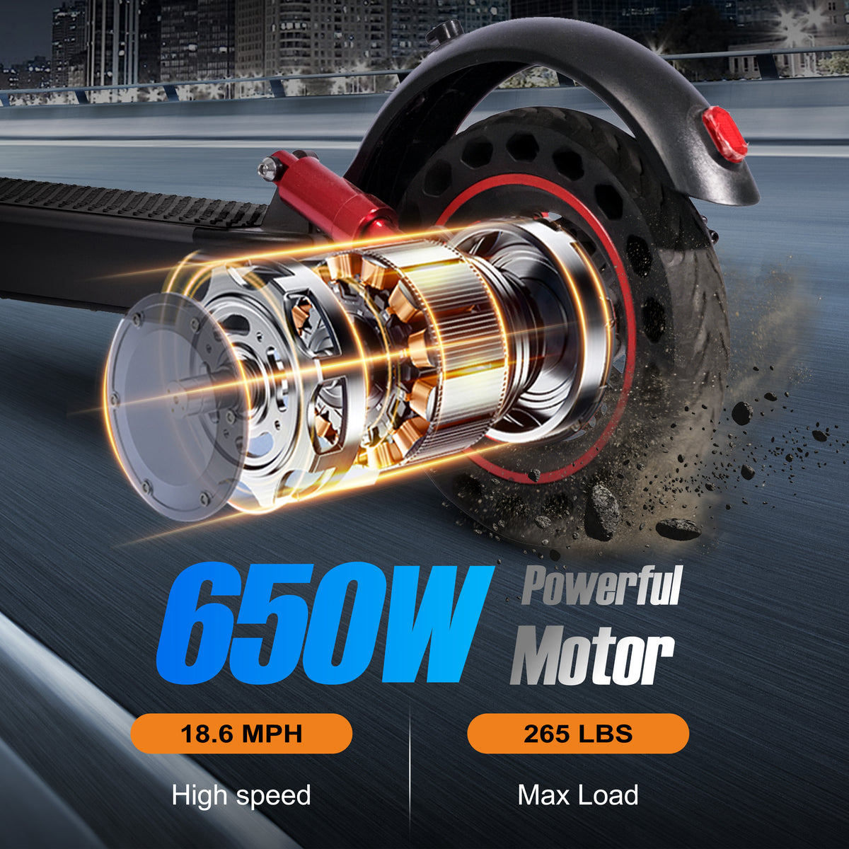 650W Foldable Electric Scooter for Commuters - G20