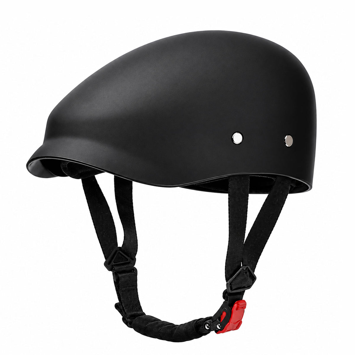 Retro-style carbon fiber beret-style motorcycle helmet-I285