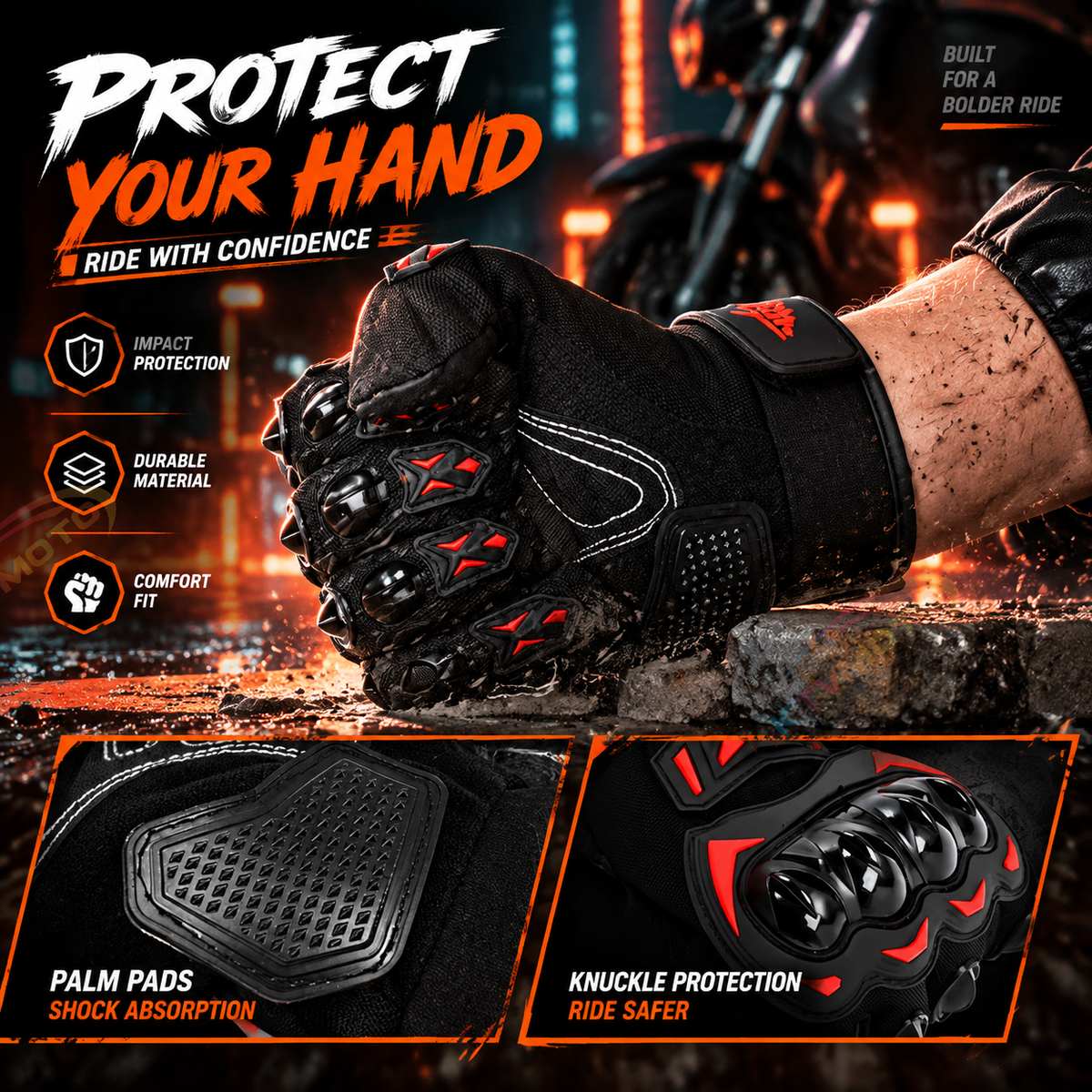 KTVMOTO Tactical Training Motorcycle Gloves-G03