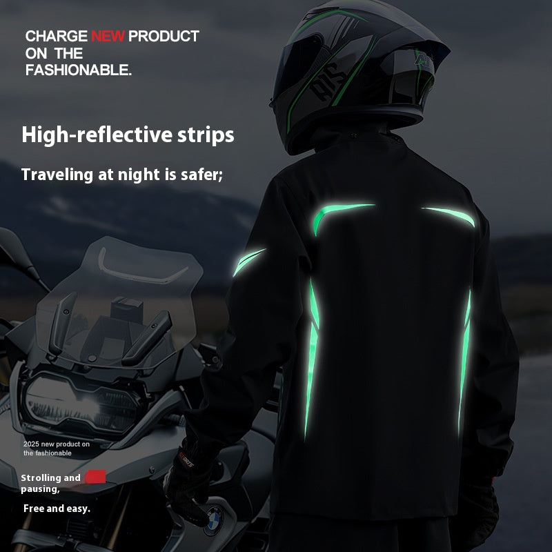 Motorcycle split-style raincoat-C05