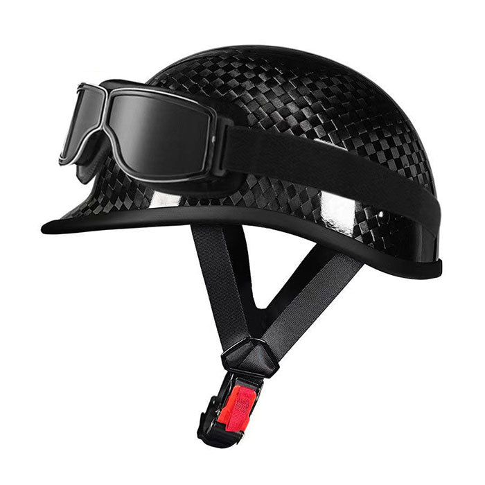 Carbon Fiber Vintage Motorcycle Half Helmet-I135