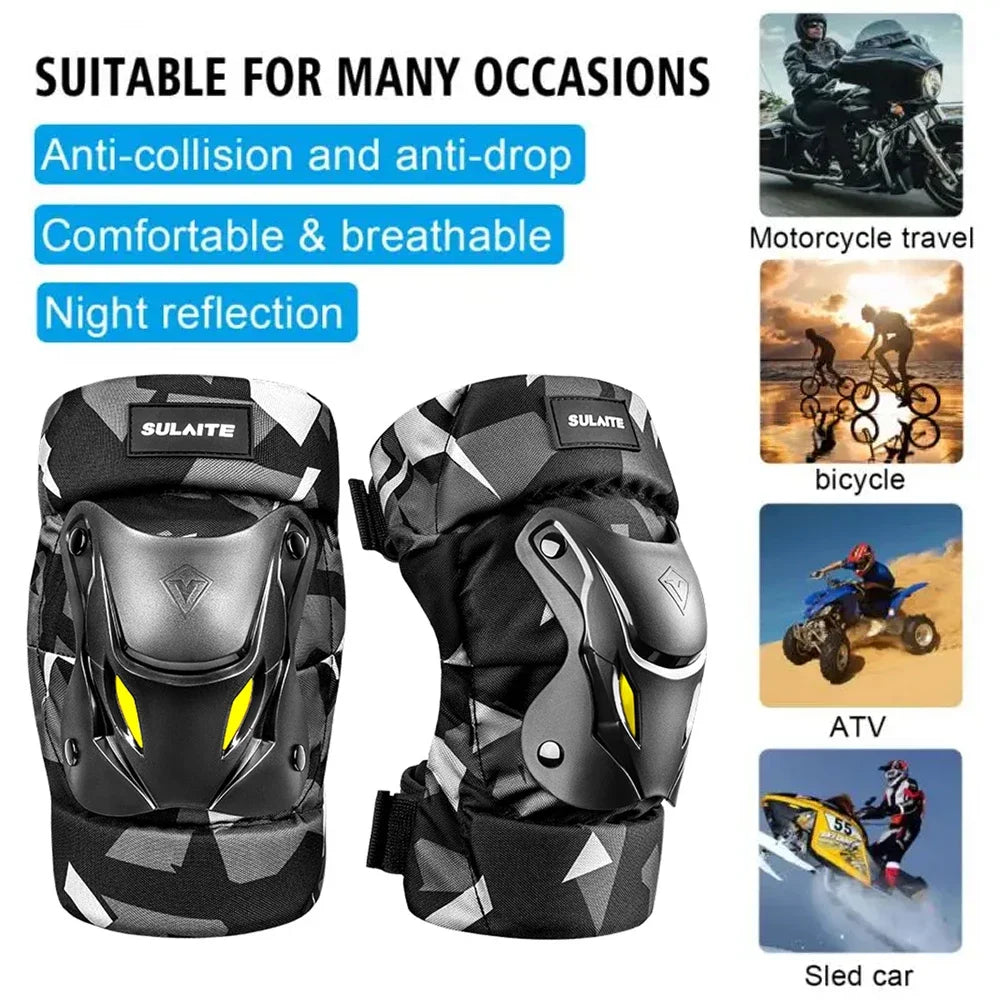 Summer short motorcycle protective gear four-piece set-Y08