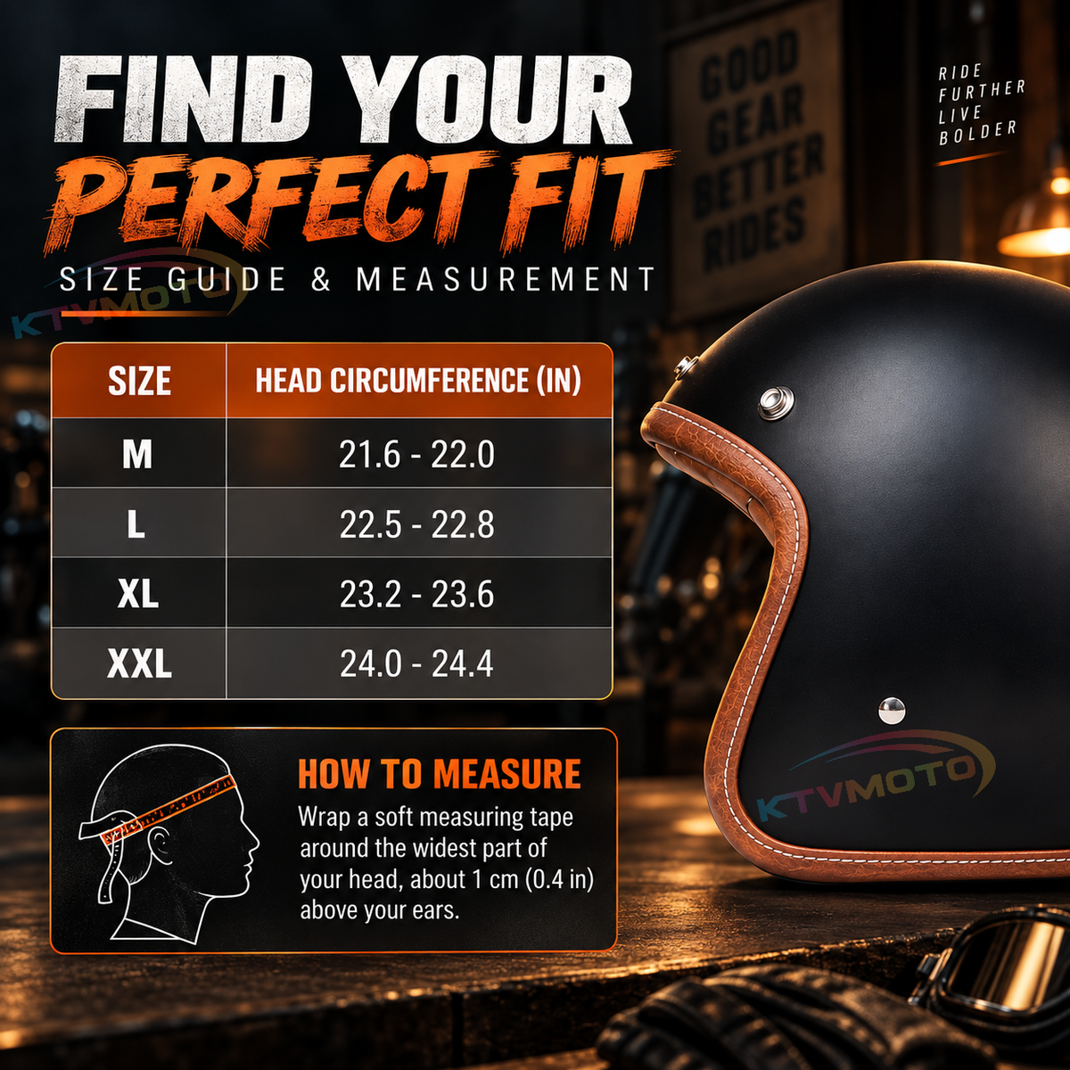 KTVMOTO Retro rally motorcycle helmet-I24