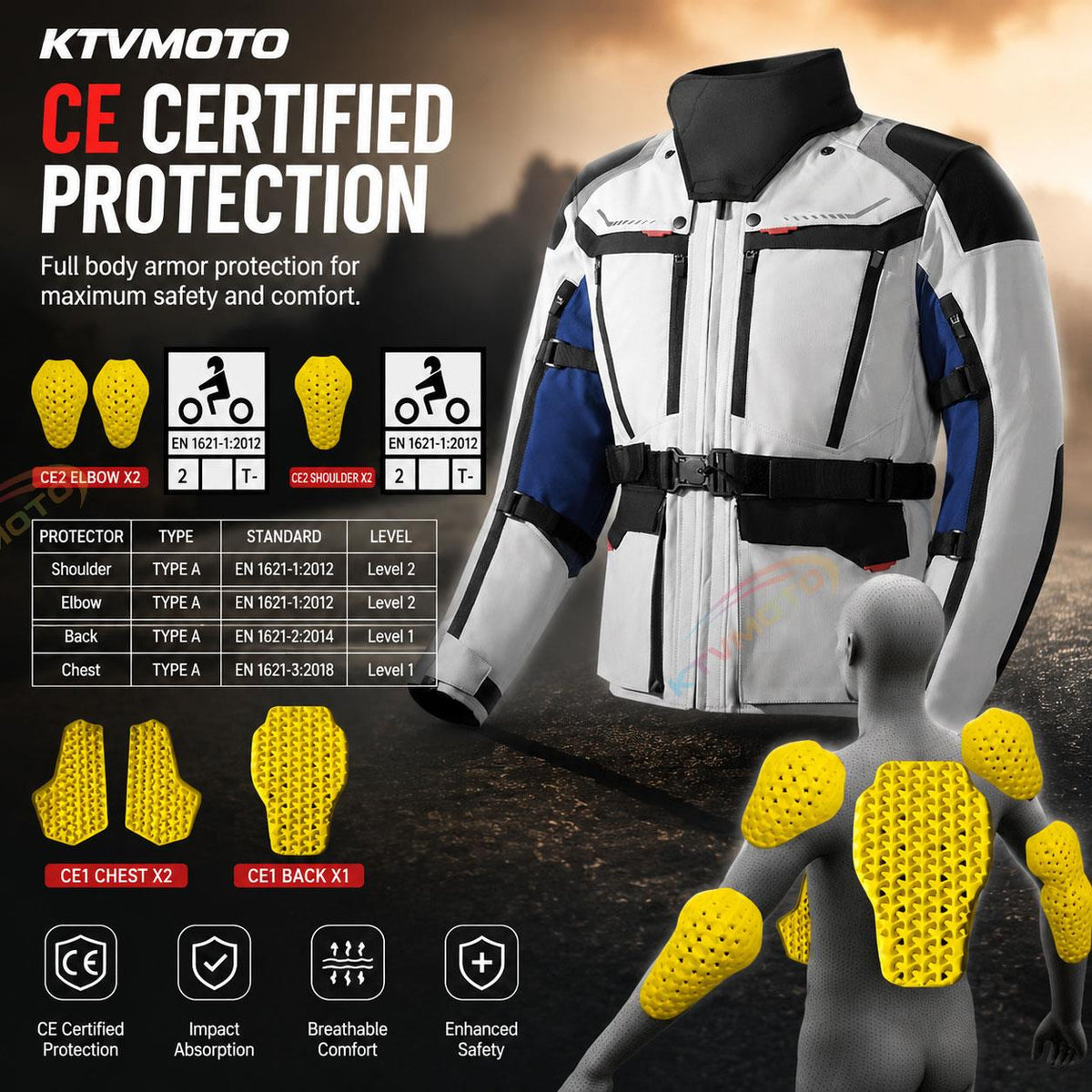 Thermal Motorcycle Adventure Riding Suit-J103