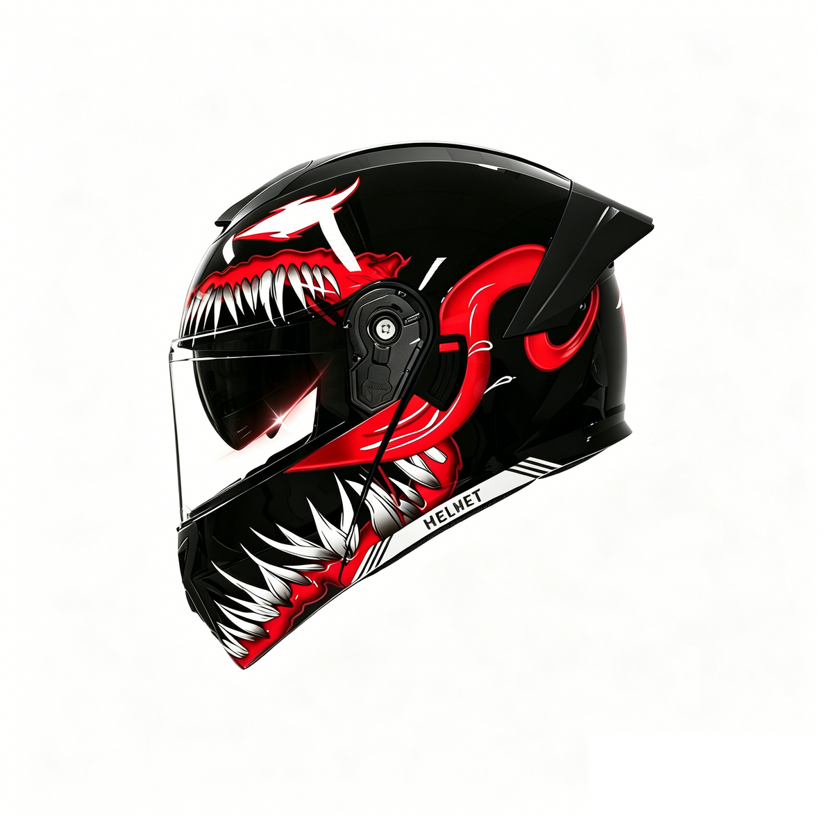 Graphic Modular Motorcycle Helmet Dual Visor-I123