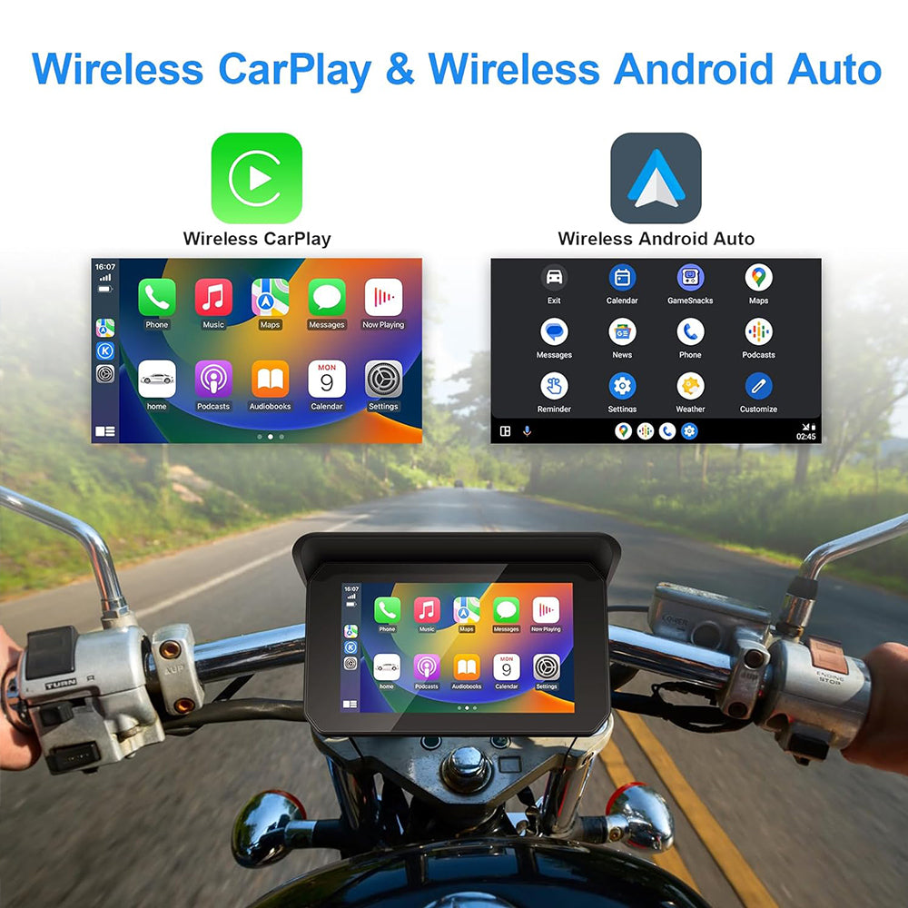 5 Inch Motorcycle DVRTPMS Navigation Wireless -P05