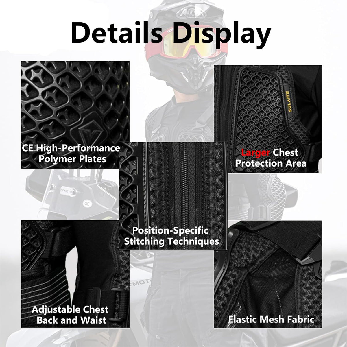 CE certified protective gear cycling armor-F3