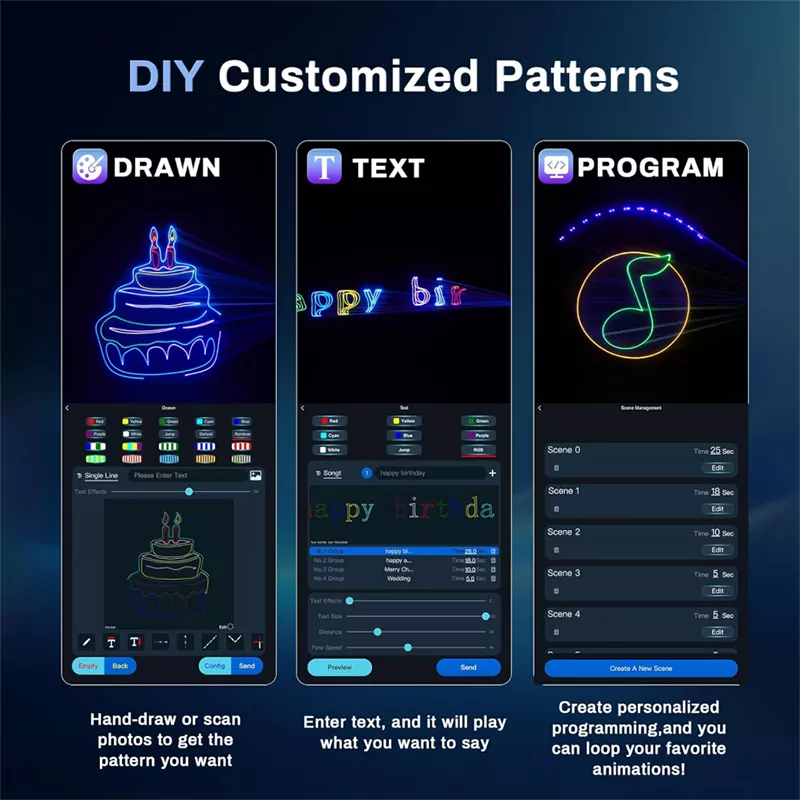 iOS/Android APP IP65 Animation Laser Light-A3