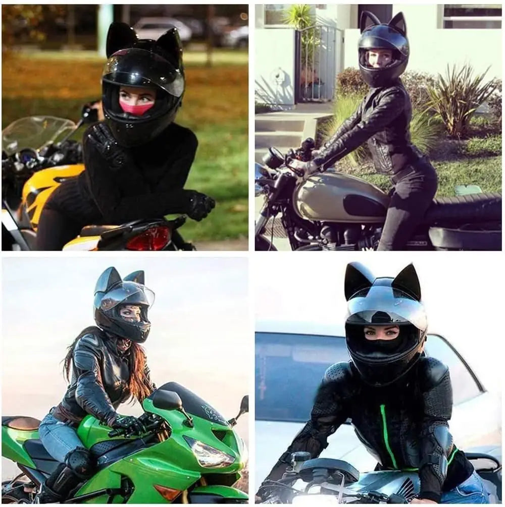 Fashion cat ear off-road helmet-i02