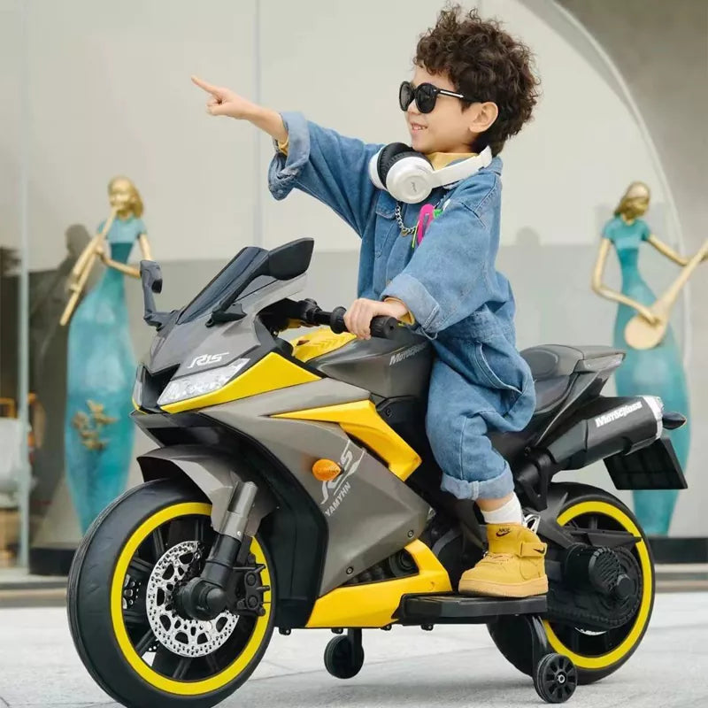 Mini Electric Motorcycle for Kids Red Ride-On Car with Remote Control