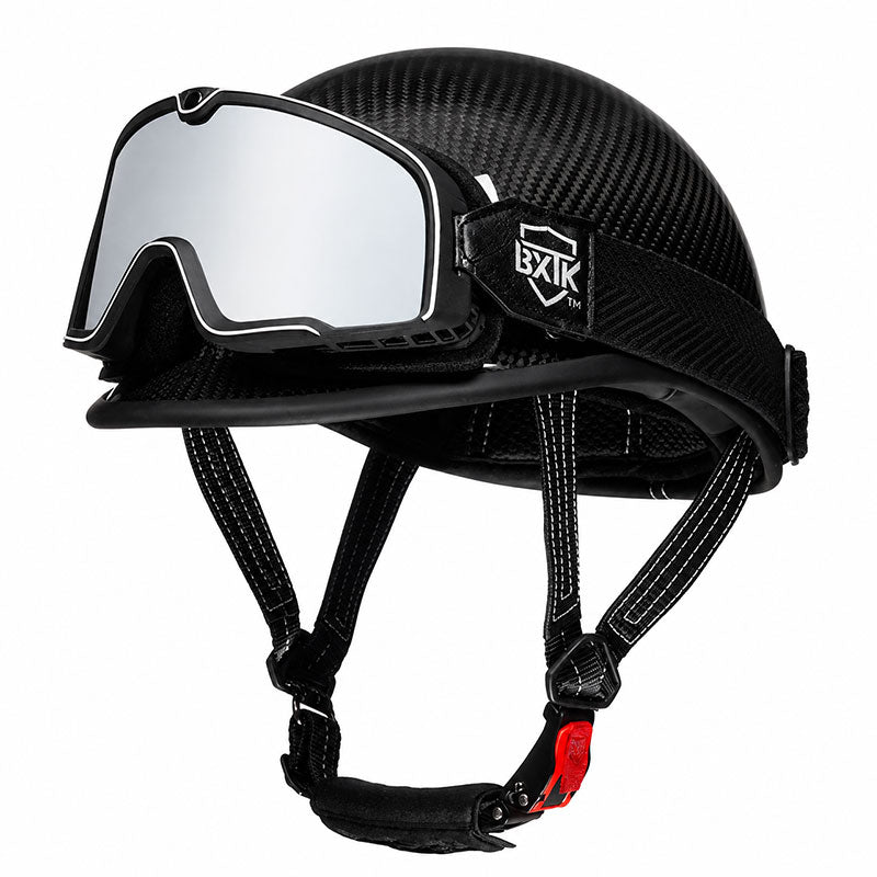KTVMOTO Carbon fiber motorcycle half-helmet cruiser helmet-I52