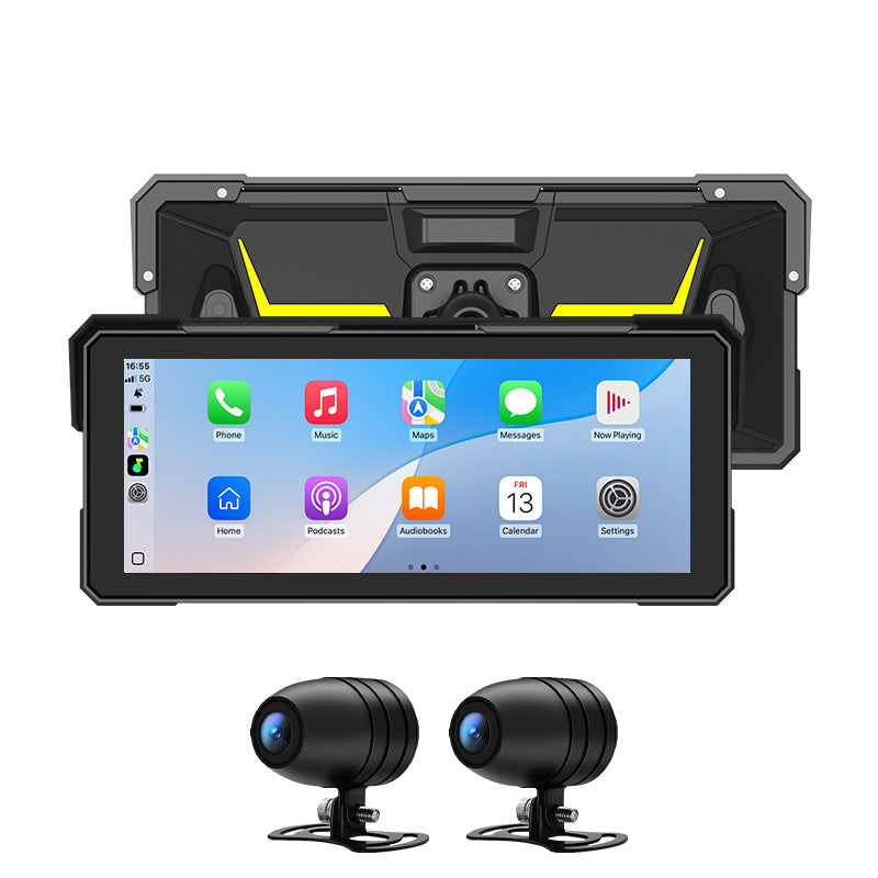 8.1-inch dual-display motorcycle navigation IP67 waterproof-P10