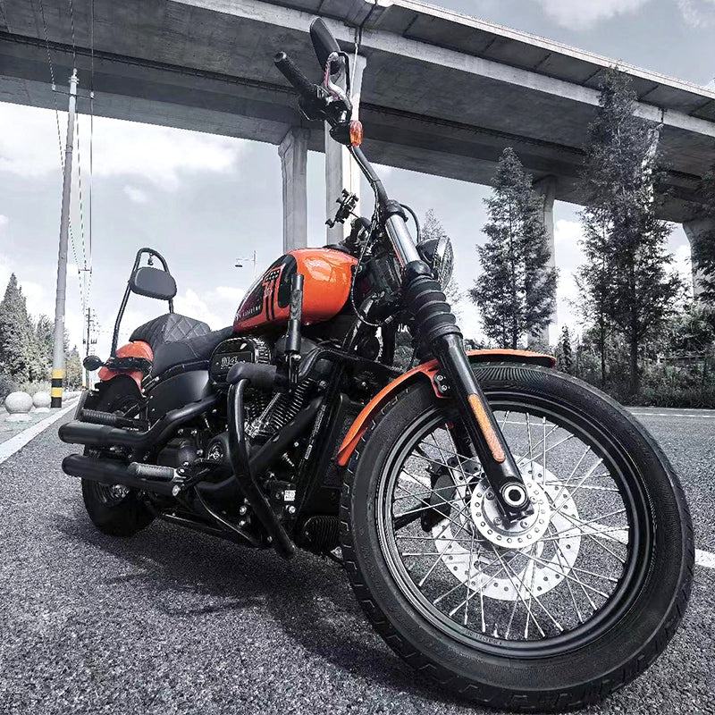 Harleey Davidsonn DS STYLE STEP-UP SEATS Rear Passenger Seat & Backrest for Motorcycles Perfect Fit for Harleyy Softail Models