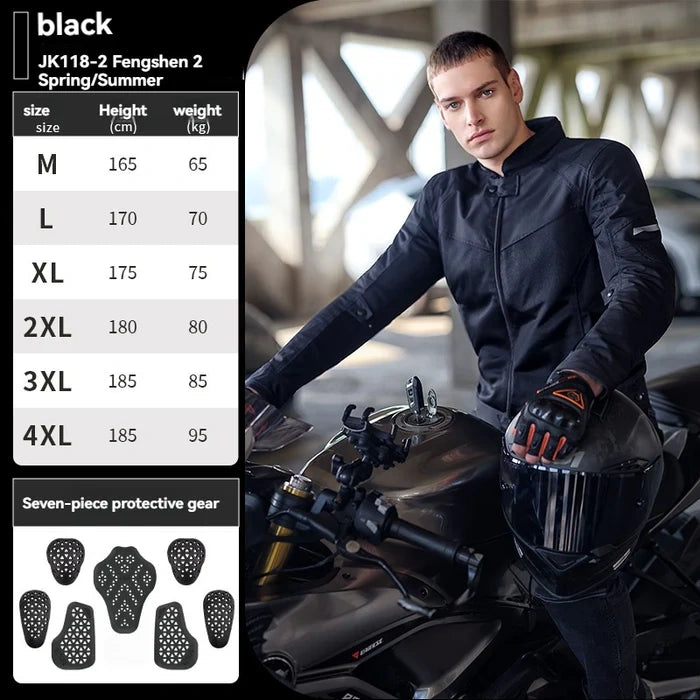 Summer mesh breathable off-road motorcycle riding jacket-JW118