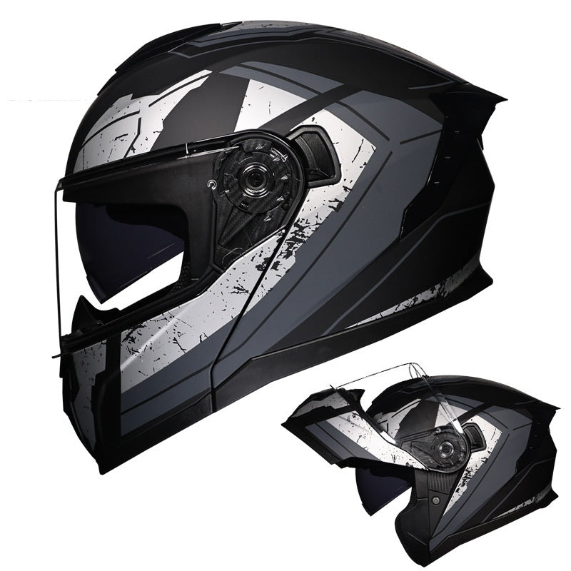 Motorcycle Flip Helmet Modular Full Face Double Visor Racing -I197